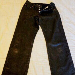 Black charcoal or black denim LEVI STRAUSS original  riveted men size W28 L30
